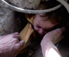 Shocking Footage Captures Screaming Syrian Child Being Rescued; 50 Other Children Killed (VIDEO)