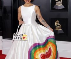 Singer Joy Villa Wears Pro-Life Dress to Grammys