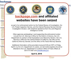 Feds Seize, Shut Down Backpage.com, Website Used for Sex Trafficking