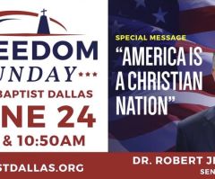 Robert Jeffress Accuses Dallas Mayor of Religious 'Hostility' for Vilifying 'Christian Nation' Event