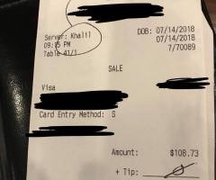 Christian Waiter Told 'We Don't Tip Terrorist' Due to His Name