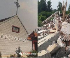 China Orders 70 Men to Demolish Another Christian Church (Video)