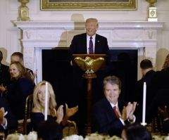 Paula White Gives Trump Bible Signed by Evangelical Leaders During White House Dinner