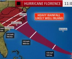 Hurricane Florence Tracker: Projected Path Map; 'Destructive Strike' Likely as 1M Told to Evacuate