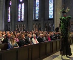 Cathedral Known for 'Beyoncé Mass' Features Giant Tree People in Climate Change Service