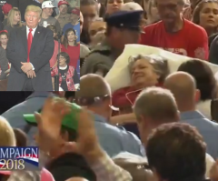 Crowd Sings 'Amazing Grace' After Trump Stops Rally, Urges Prayer for Woman Who Fainted