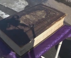 'Truly a work of God': 150-y-o Bible survives 2 fires at Wisconsin church