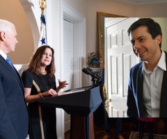 Karen Pence defends husband from ‘attack’ on faith by gay presidential candidate Pete Buttigieg