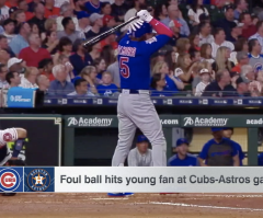 Cubs player turns to God in prayer after hitting foul ball that struck young girl 