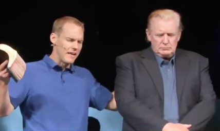 David Platt prays for President Trump after he unexpectedly shows up at church service