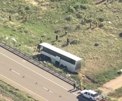 Two dead, 13 injured after church charter bus crashes on way from youth conference