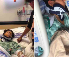 'I'm thankful to God': 11-y-o boy miraculously survives after being run over by semi-truck