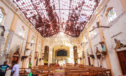 I visited the church in Sri Lanka that was bombed