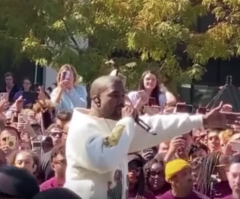 Kanye West leads thousands in Utah to pray against the devil during free outdoor service  