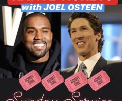 Tickets to Kanye West’s ‘Sunday Service’ at Joel Osteen’s church being scalped for hundreds of dollars