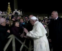 Pope Francis apologizes for slapping female admirer, denounces violence against women