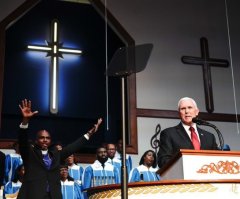 Mike Pence called ‘one of the most persecuted Christians in America’ at church MLK celebration 