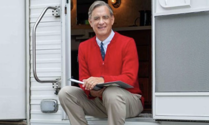 Mr. Rogers and his good book 