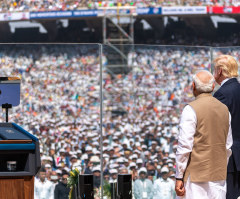 Tens of thousands greet Trump in his first official visit to India; religious freedom on agenda