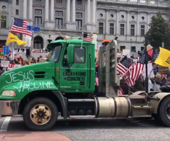 ‘Jesus is my vaccine’ protest message declares as Penn. residents demand reopening of economy