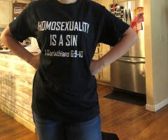 High school student sent home for wearing ‘homosexuality is a sin’ T-shirt, father says 