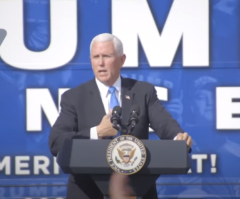  Pence tells supporters at Florida rally: ‘The dogma lives loudly in me’ 