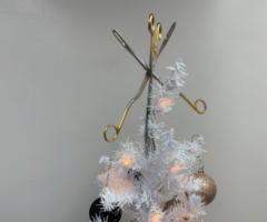 Abortion clinic tops Christmas tree with forceps