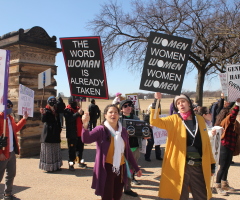 Hundreds of women unite to protest against Biden’s transgender executive order, Equality Act