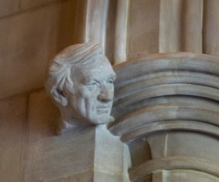 Washington National Cathedral installs stone carving of Holocaust survivor Elie Wiesel