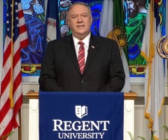 Mike Pompeo tells Regent grads of ‘growing threat’ to religious freedom: Don’t compromise your beliefs