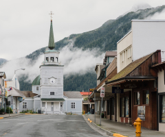 Postcard from an old Russian colonial outpost