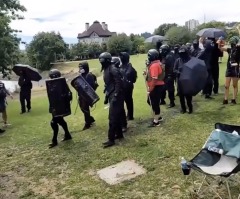 Antifa throws flash bombs at children, injures pastor at Christian prayer event in Portland