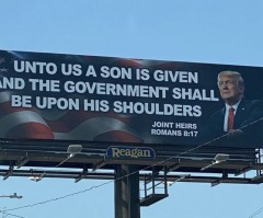 Billboard comparing Trump to prophecy of Jesus’ birth taken down after backlash