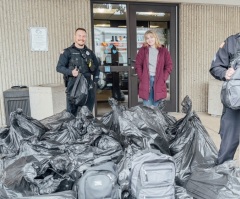 Mass. church donates backpacks with Bibles, supplies for police to handout to homeless