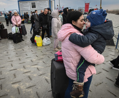 World Vision helps evacuees from war-torn Ukraine as hundreds take shelter in Romanian office building