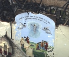 Jesus mural unscathed by fires at historic Chicago church may not survive demolition