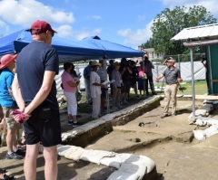 Excavation work begins on graves at ruins of early American black church