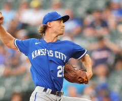 Kansas City Royals pitcher Luke Weaver wears Bible-themed glove on the field