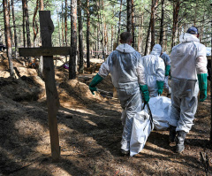 Ukraine: Mass graves discovery leads to calls for war crime tribunal