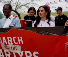 'Live a martyr's life': Hundreds march in DC to raise their voices for persecuted Christians