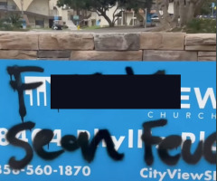 Activists vandalize church hosting Sean Feucht ‘Let Us Worship’ New Year’s Eve event 