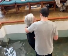 ‘Jesus always wins’: Pastors celebrate baptism of 77-year-old woman with Parkinson’s