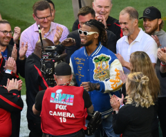 Damar Hamlin criticized for wearing jacket some say mocks Jesus at Super Bowl: 'This is blasphemy'