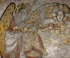 Archaeologists discover ancient Christian artwork in hidden underground medieval complex