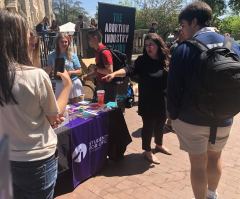 How Georgetown U students responded to pro-life activists speaking on campus