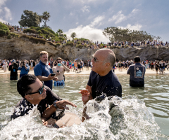 ‘A beautiful thing’: 4,500 people baptized at California beach days after SoCal Harvest