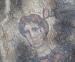 Archeologists uncover mosaic depicting biblical Samson at ancient Israeli synagogue 