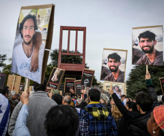 Family members of Hamas hostages speak out at Geneva rally, demand international action