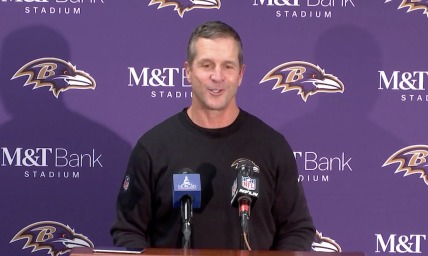 Baltimore Ravens coach John Harbaugh proclaims the 'Good News that changes the world' 