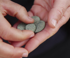 Archeologists discover rare 2nd century coin with Hebrew inscription in Judean Desert